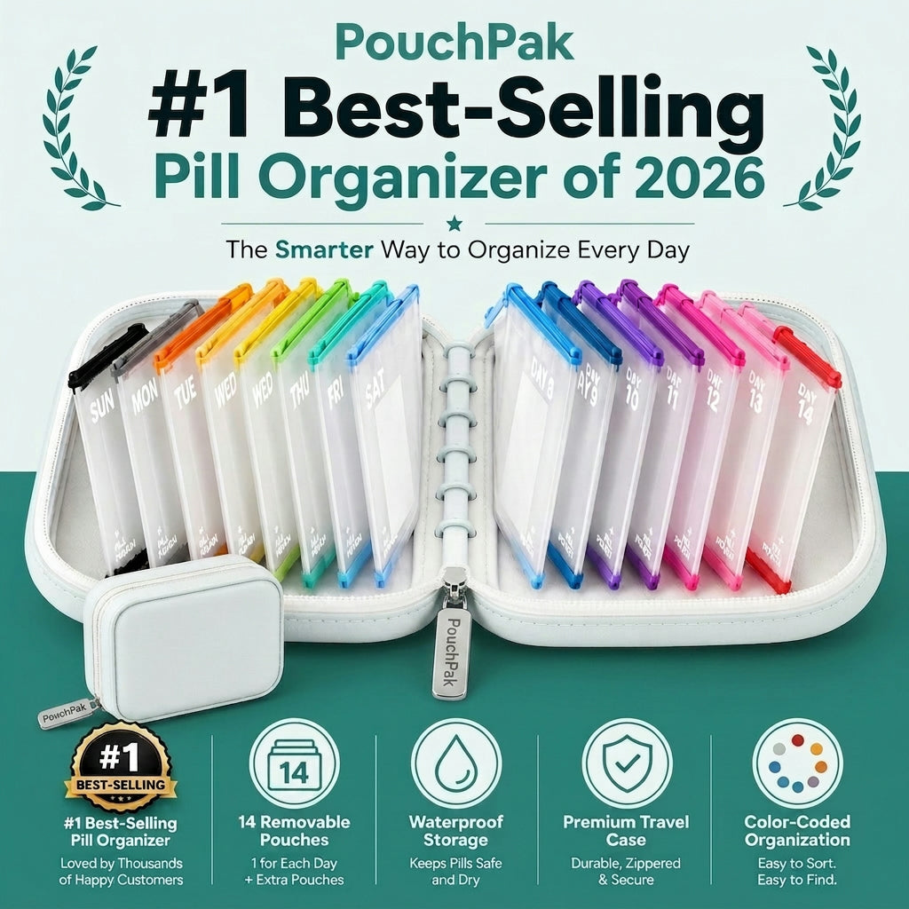 PouchPak – Waterproof Weekly Pill Organizer