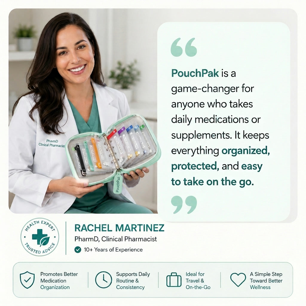 PouchPak – Waterproof Weekly Pill Organizer