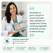 PouchPak – Waterproof Weekly Pill Organizer